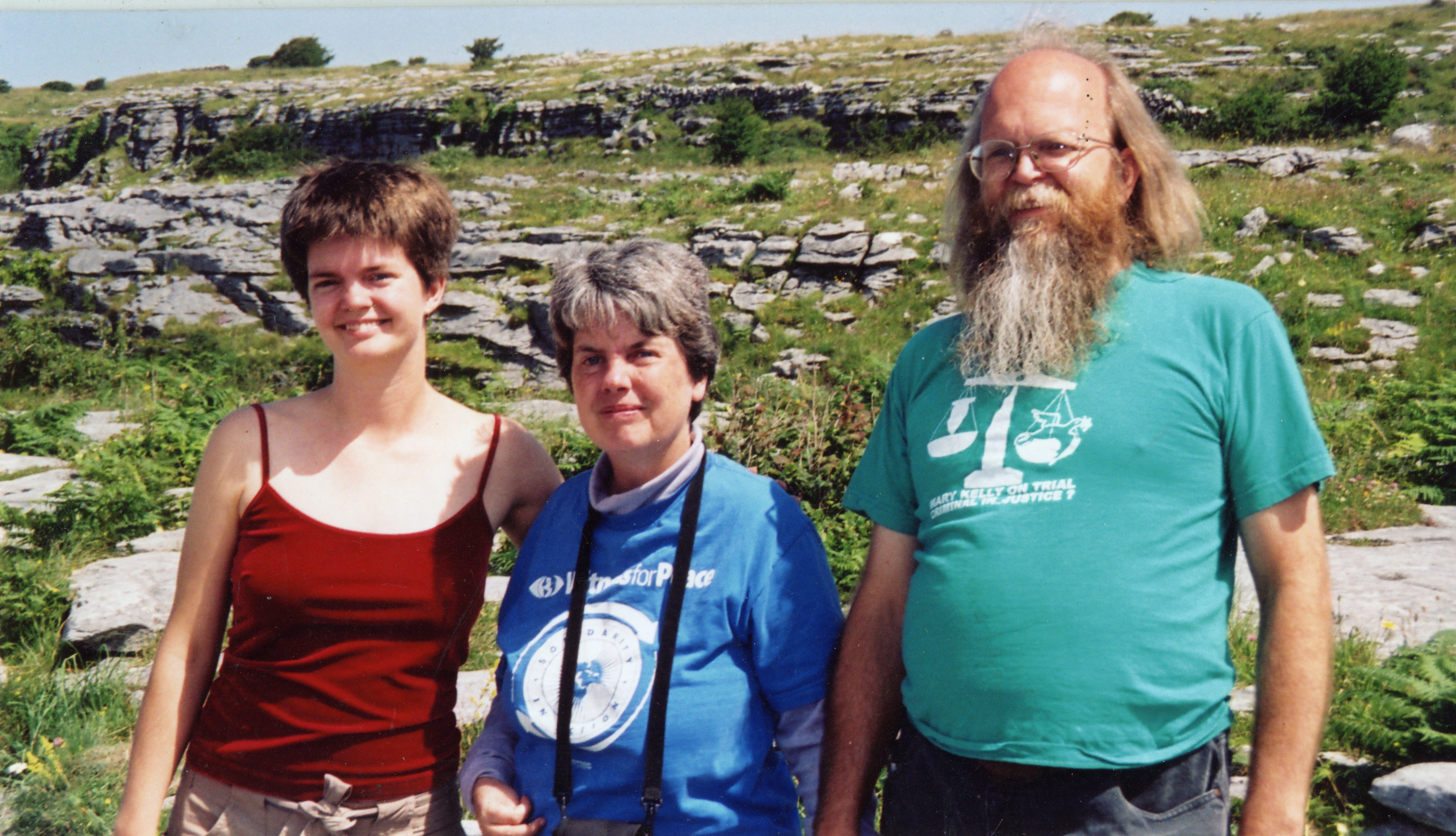 Ann Stark with Liana & Doug in the Burren, Ireland