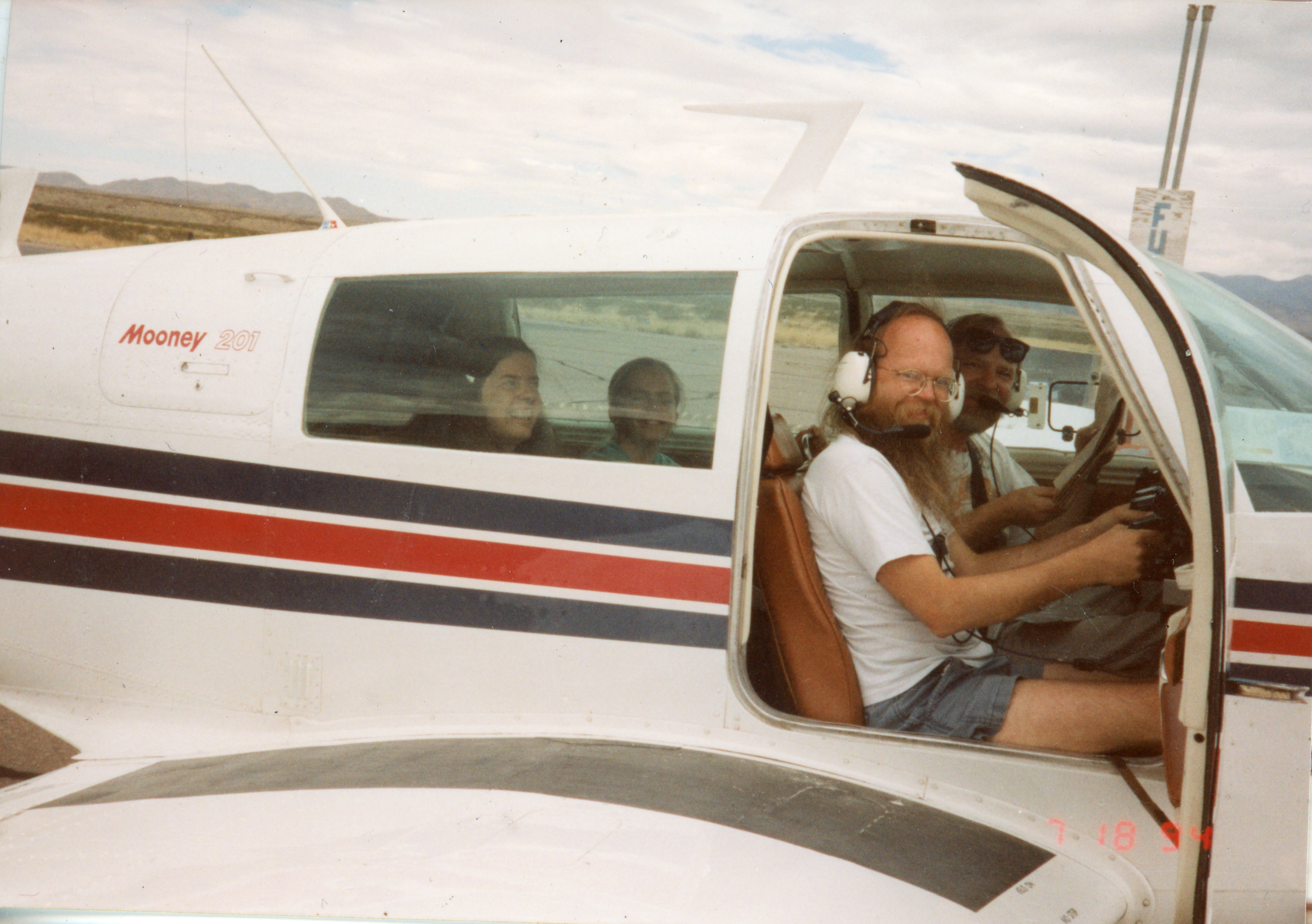 Ann Stark on private plane with Liana & Doug