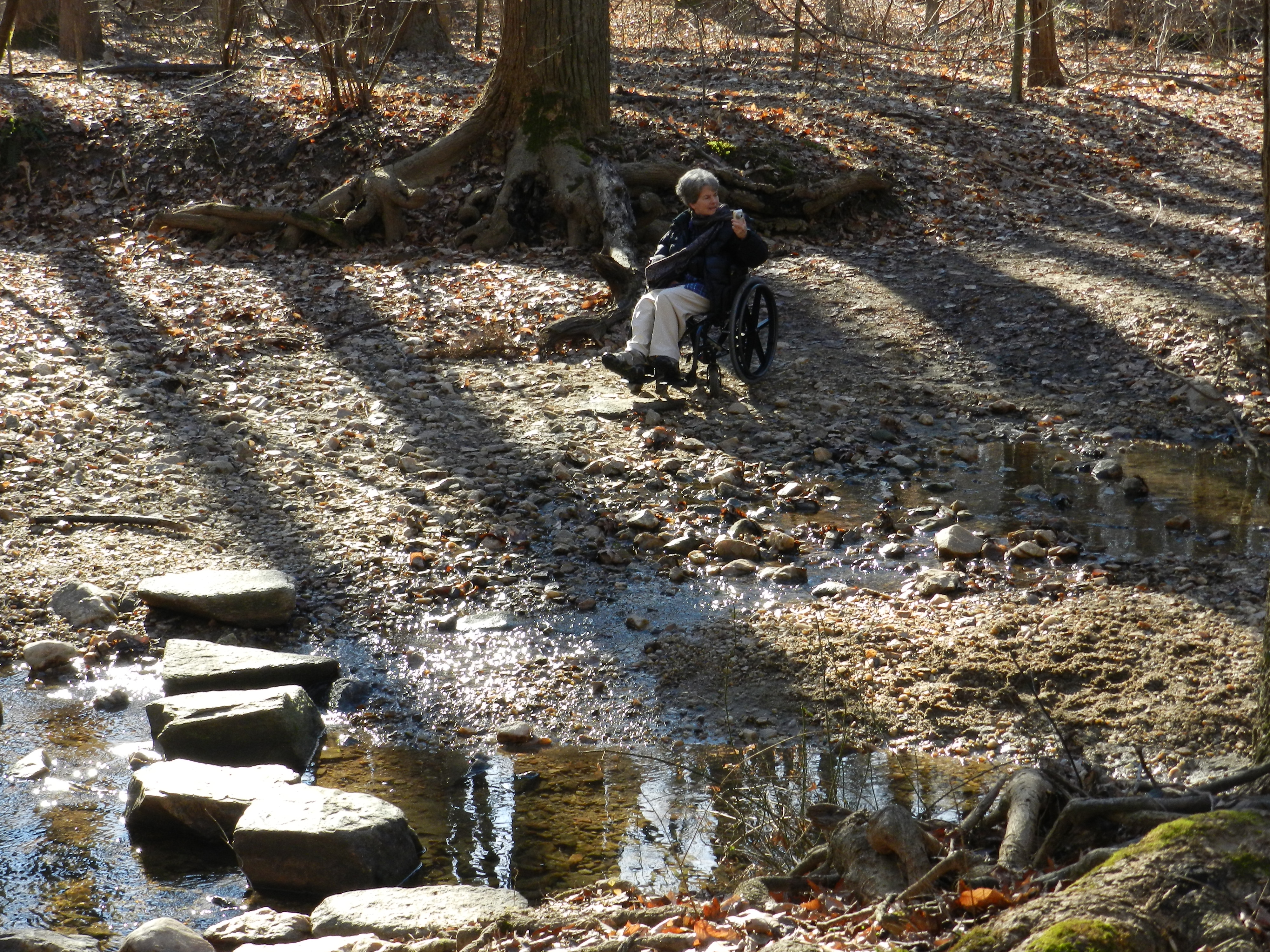Ann Stark in Rock Creek Park, DC