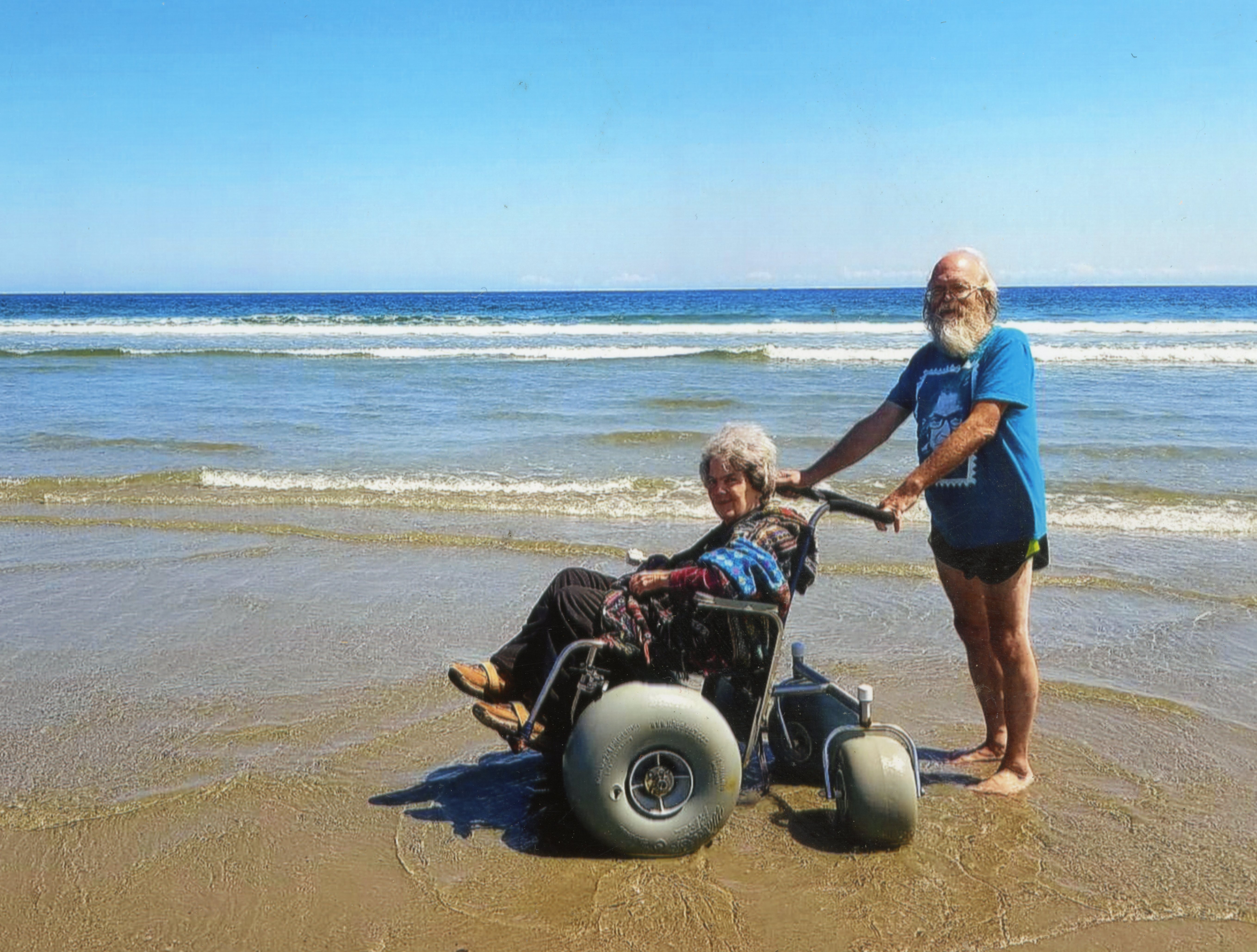 Ann Stark on Massachusetts beach
